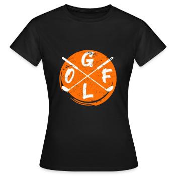 Golf club de golf cool Logo Club de golf - T-shirt Femme - noir - Devant - AI Model Female 172 dark (172cm)