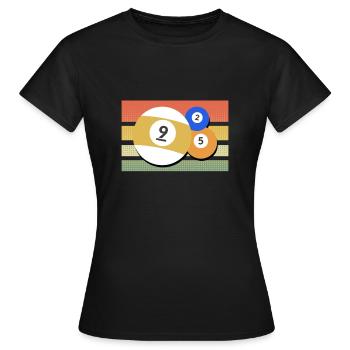 8-Ball pool joueurs billard billard - T-shirt Femme - noir - Devant - AI Model Female 172 dark (172cm)