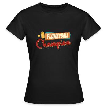 Flunky Ball Drinking Game Flunkyball Party - Women's T-Shirt - black - Front - AI Model Female 172 dark (172cm)
