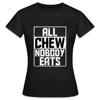Tout le monde mâche personne mange drôle de MDMA sort Extasy - T-shirt Femme - noir - Devant - AI Model Female 172 dark (172cm)