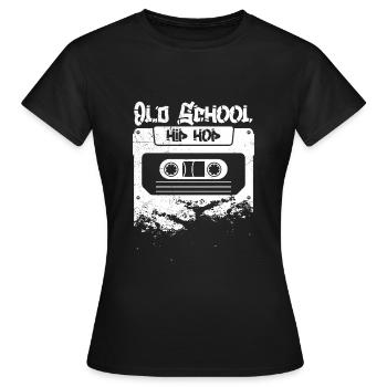 Old School Hip Hop 90 Rap Rap Musique - T-shirt Femme - noir - Devant - AI Model Female 172 dark (172cm)