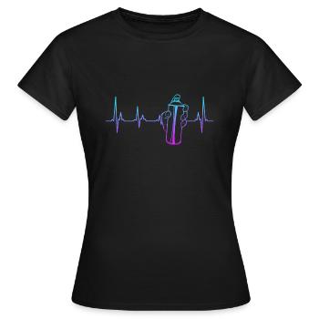 Graffiti Artist Spray Spray Can Paint Can - Women's T-Shirt - black - Front - AI Model Female 172 dark (172cm)