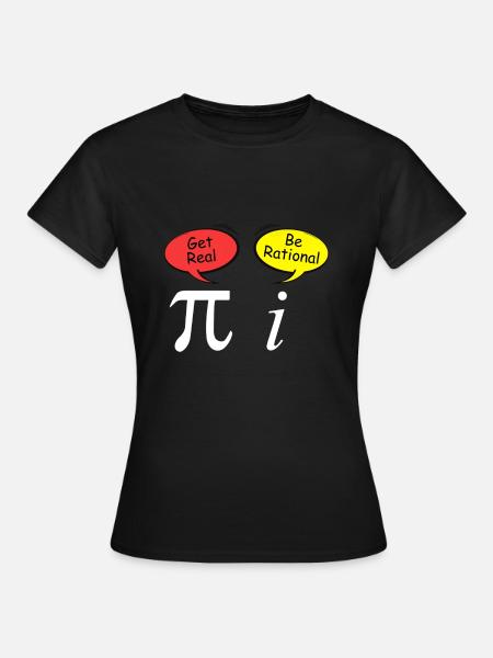 Komplexe Zahlen Witz Irrationale Zahl Mathematik - Dame-T-shirt - sort