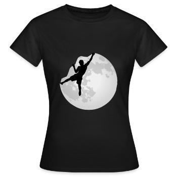 Escalade sans rocher Escalade - T-shirt Femme - noir - Devant - AI Model Female 172 dark (172cm)