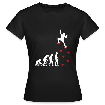 Kletterhalle Klettern Bouldern Klettersport - Frauen T-Shirt - Schwarz - Vorne - AI Model Female 172 dark (172cm)