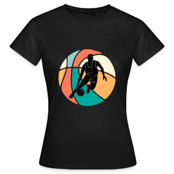 Basketball Basketball - Frauen T-Shirt - Schwarz - Vorne - AI Model Female 172 dark (172cm)