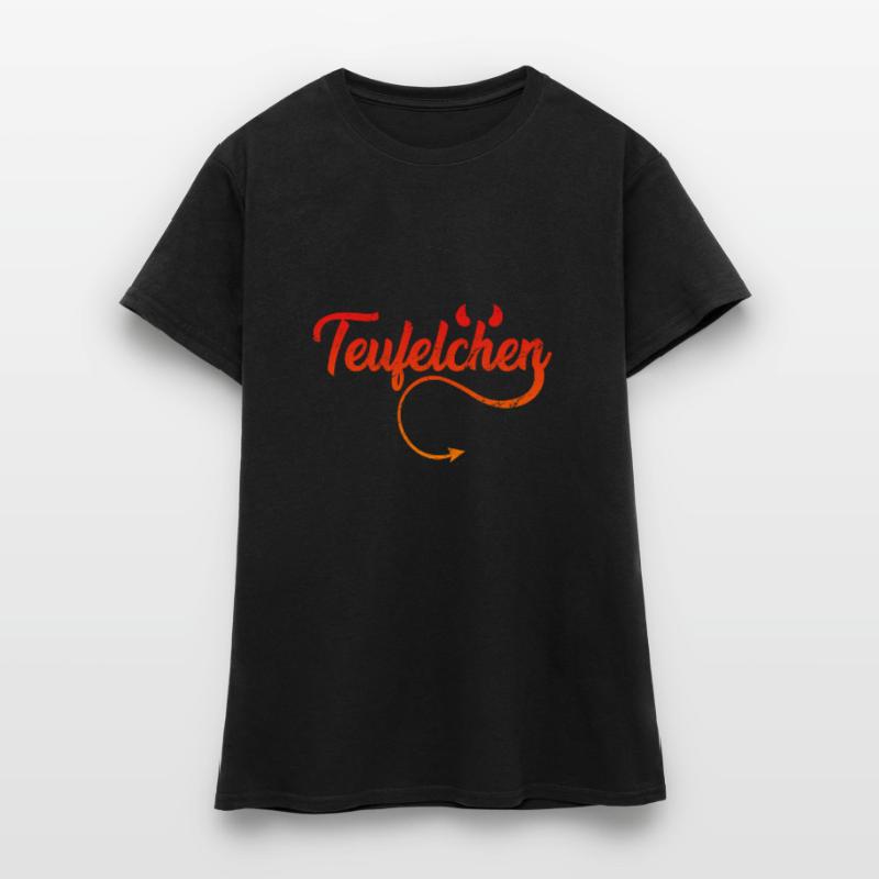 Teufel oder Engel Teufelchen Frauen T-Shirt