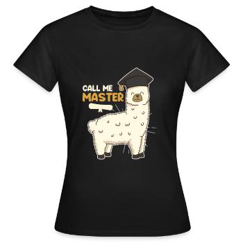 Appelez-moi Master Degree - T-shirt Femme - noir - Devant - AI Model Female 172 dark (172cm)