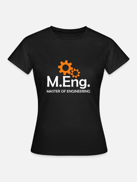 Master of Engineering Master Ingenieur Master 2022 - T-shirt dam - svart