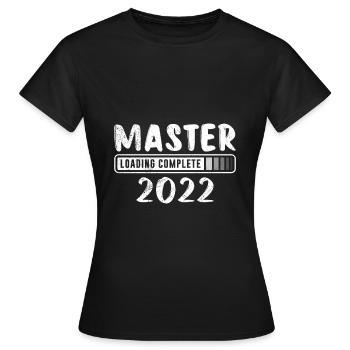 Master 2022 Master Thesis Master's Degree - Women's T-Shirt - black - Front - AI Model Female 172 dark (172cm)