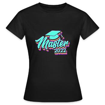 Master Abschluss Master 2022 - Frauen T-Shirt - Schwarz - Vorne - AI Model Female 172 dark (172cm)