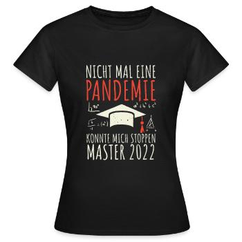 Master Abschluss Master 2022 - Frauen T-Shirt - Schwarz - Vorne - AI Model Female 172 dark (172cm)