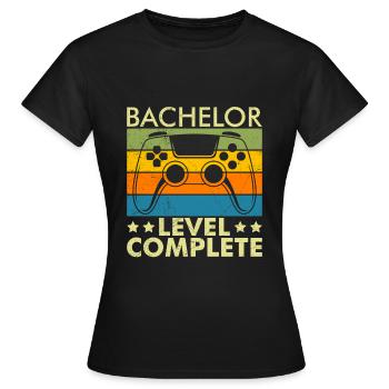 Baccalauréat complet Baccalauréat 2022 - T-shirt Femme - noir - Devant - AI Model Female 172 dark (172cm)
