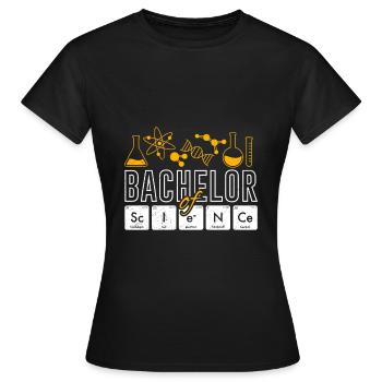 Baccalauréat ès sciences Chimiste Chimie Baccalauréat - T-shirt Femme - noir - Devant - AI Model Female 172 dark (172cm)