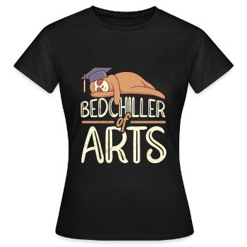 Bedchiller of Arts Baccalauréat Baccalauréat - T-shirt Femme - noir - Devant - AI Model Female 172 dark (172cm)