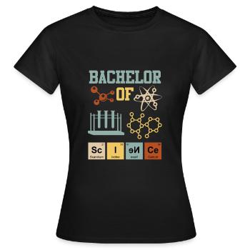 Baccalauréat en chimie Baccalauréat ès sciences - T-shirt Femme - noir - Devant - AI Model Female 172 dark (172cm)