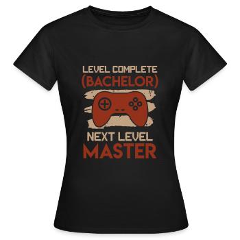Baccalauréat Niveau baccalauréat terminé - T-shirt Femme - noir - Devant - AI Model Female 172 dark (172cm)