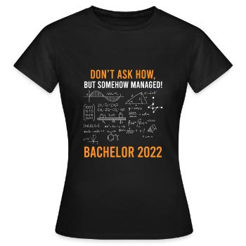 Baccalauréat 2022 Baccalauréat - T-shirt Femme - noir - Devant - AI Model Female 172 dark (172cm)