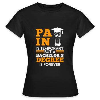 Le baccalauréat est pour toujours le baccalauréat - T-shirt Femme - noir - Devant - AI Model Female 172 dark (172cm)
