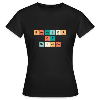 Baccalauréat ès sciences 2022 Baccalauréat - T-shirt Femme - noir - Devant - AI Model Female 172 dark (172cm)