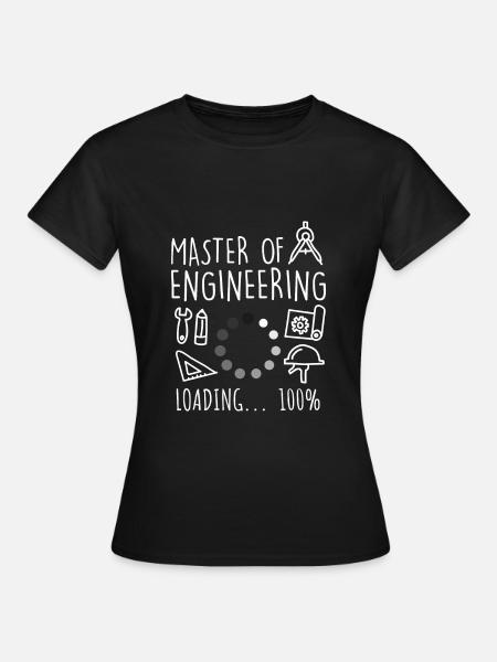 Magister inżynier - Koszulka damska - czarny