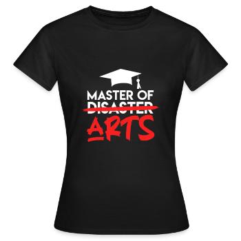 Master of Arts Master Master 2022 - T-shirt Femme - noir - Devant - AI Model Female 172 dark (172cm)