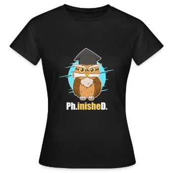 Disputation Doctor 2022 Doctorat - T-shirt Femme - noir - Devant - AI Model Female 172 dark (172cm)