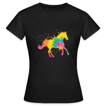 Sports équestres Art équestre Sport équestre Sport équestre - T-shirt Femme - noir - Devant - AI Model Female 172 dark (172cm)