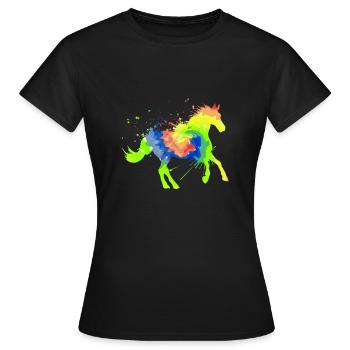 Sports équestres Art équestre Sport équestre Sport équestre - T-shirt Femme - noir - Devant - AI Model Female 172 dark (172cm)