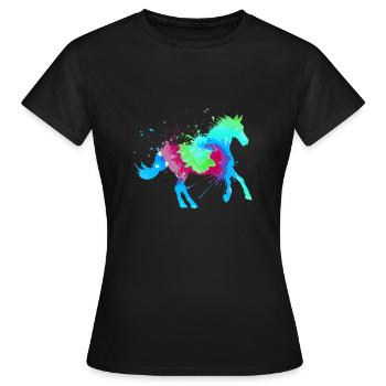 Sports équestres Art équestre Sport équestre Sport équestre - T-shirt Femme - noir - Devant - AI Model Female 172 dark (172cm)