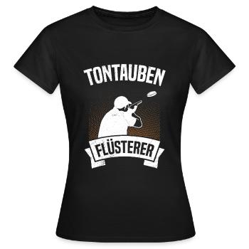 Tontauben Flüsterer - Frauen T-Shirt - Schwarz - Vorne - AI Model Female 172 dark (172cm)