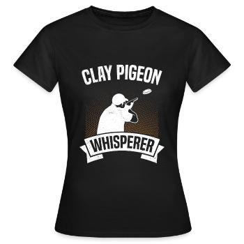 Tontauben Flüsterer - Frauen T-Shirt - Schwarz - Vorne - AI Model Female 172 dark (172cm)