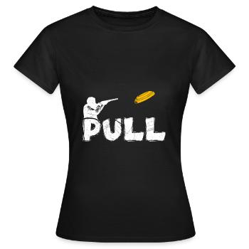 Pull Tontaubenschießen - Frauen T-Shirt - Schwarz - Vorne - AI Model Female 172 dark (172cm)