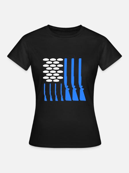 USA Tontaubenschießen - Frauen T-Shirt - Schwarz