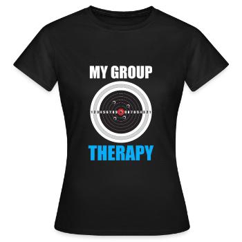 My Group Therapy Target Sports Shooter - T-shirt Femme - noir - Devant - AI Model Female 172 dark (172cm)