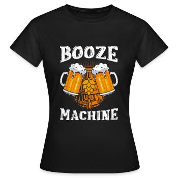 Sauf Automat Biertrinker Bier - Frauen T-Shirt - Schwarz - Vorne - AI Model Female 172 dark (172cm)