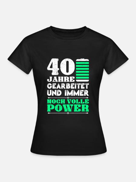 Dienstjubiläum 40 Jahre Firmenjubiläum - Frauen T-Shirt - Schwarz