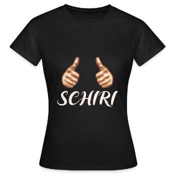 Schiri Schiedsrichter - Frauen T-Shirt - Schwarz - Vorne - AI Model Female 172 dark (172cm)