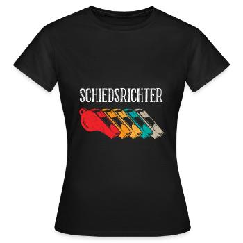 Schiedsrichter Evolution Schiri - Frauen T-Shirt - Schwarz - Vorne - AI Model Female 172 dark (172cm)