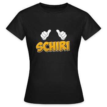 Schiri Schiedsrichter - Frauen T-Shirt - Schwarz - Vorne - AI Model Female 172 dark (172cm)