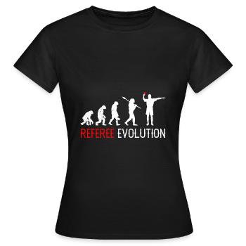 Schiedsrichter Evolution Schiri - Frauen T-Shirt - Schwarz - Vorne - AI Model Female 172 dark (172cm)