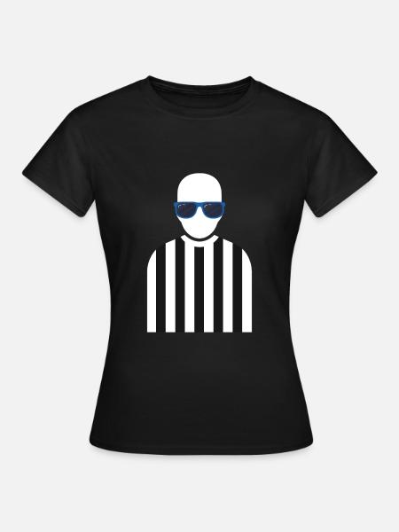 Schiedsrichter Outfit - Frauen T-Shirt - Schwarz