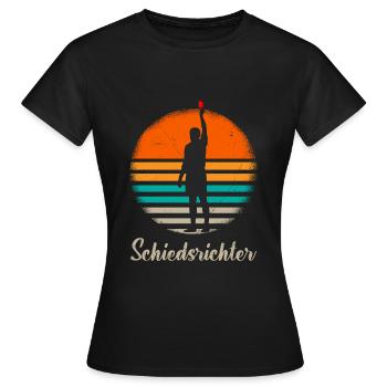 Vintage Schiedsrichter rote Karte Schiri - Frauen T-Shirt - Schwarz - Vorne - AI Model Female 172 dark (172cm)