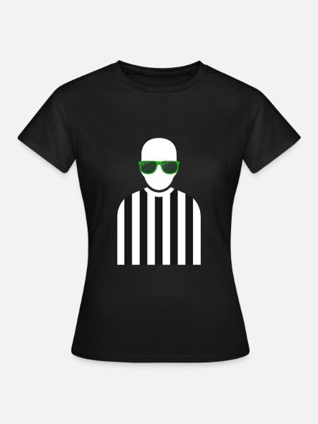 Schiedsrichter Outfit - Frauen T-Shirt - Schwarz