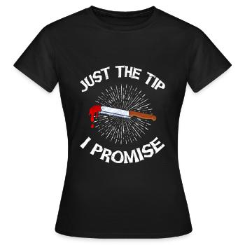 Serial Killer Blood Halloween - Women's T-Shirt - black - Front - AI Model Female 172 dark (172cm)