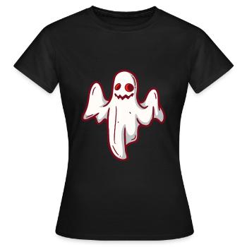 Geisterstunde Geist Halloween - Frauen T-Shirt - Schwarz - Vorne - AI Model Female 172 dark (172cm)