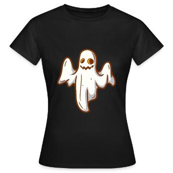 Geisterstunde Geist Halloween - Frauen T-Shirt - Schwarz - Vorne - AI Model Female 172 dark (172cm)