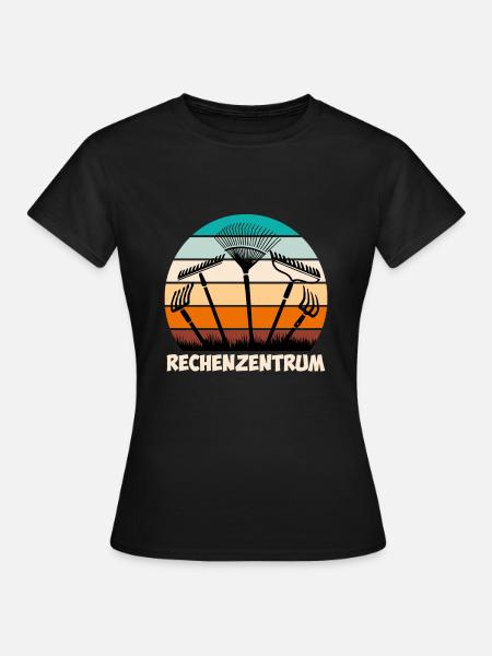 Rechenzentrum Garten - Frauen T-Shirt - Schwarz