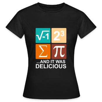 I ate some pie - Frauen T-Shirt - Schwarz - Vorne - AI Model Female 172 dark (172cm)