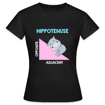 Analyse de l’algèbre d’Hippotenuse - T-shirt Femme - noir - Devant - AI Model Female 172 dark (172cm)